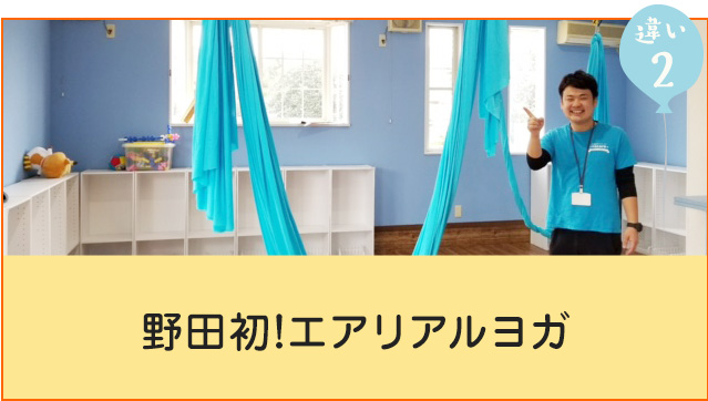 違い2　野田初!エアリアルヨガ